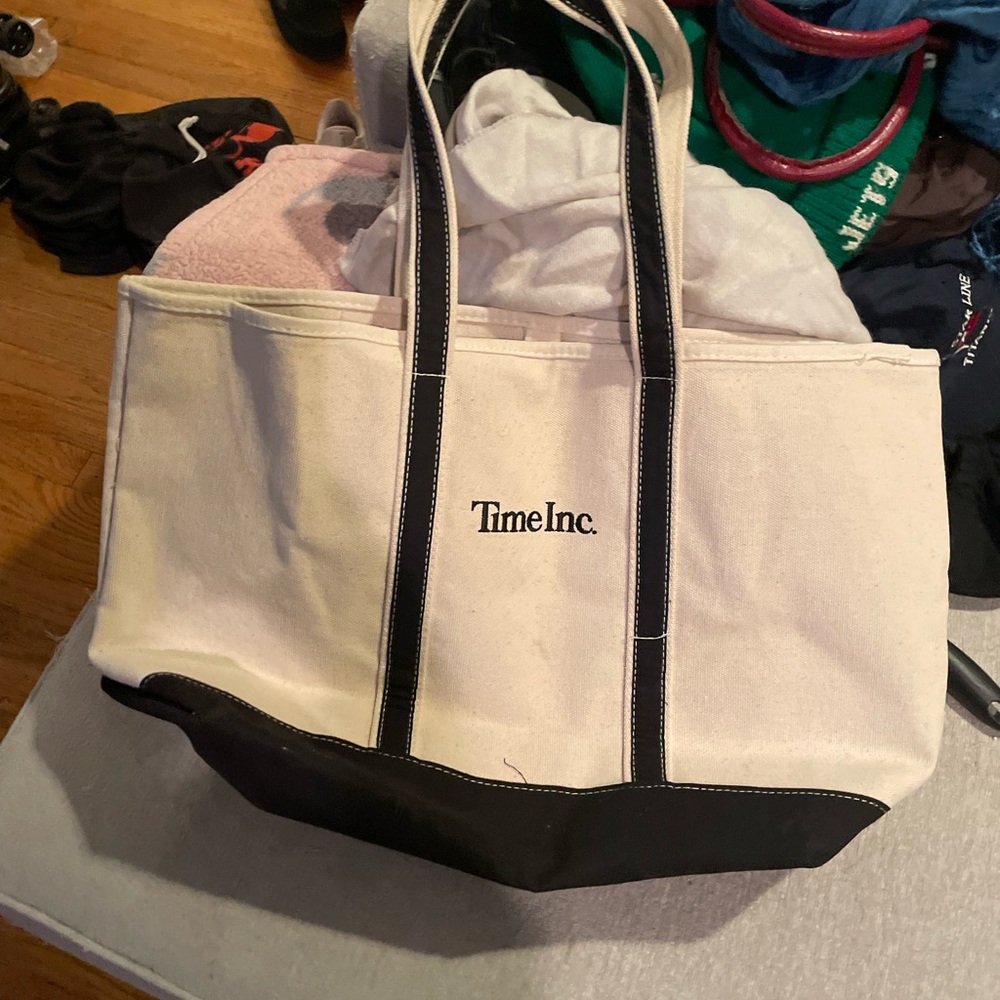 NWT Time Inc. Canvas travel Tote Bag
